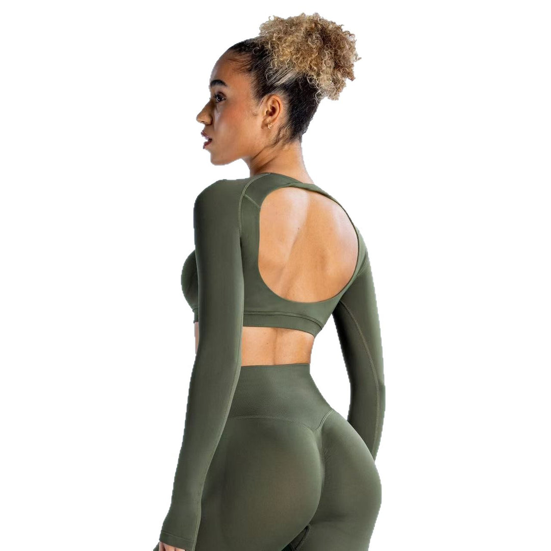 TENTACION LONG SLEEVE CROP TOP