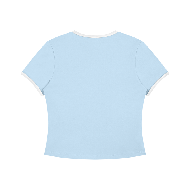 Top Crop Bicolor Mujer