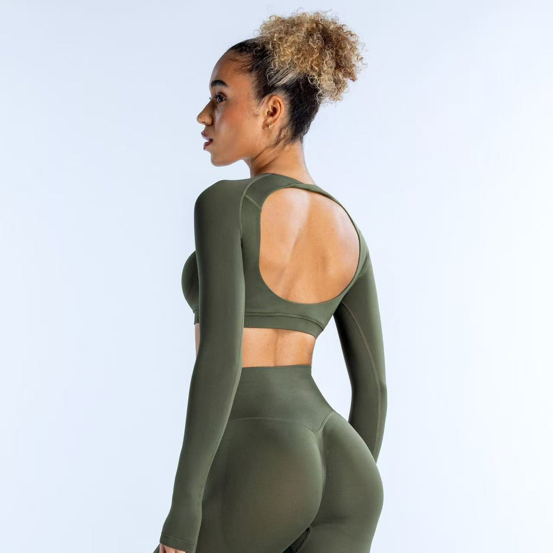 TENTACION LONG SLEEVE CROP TOP
