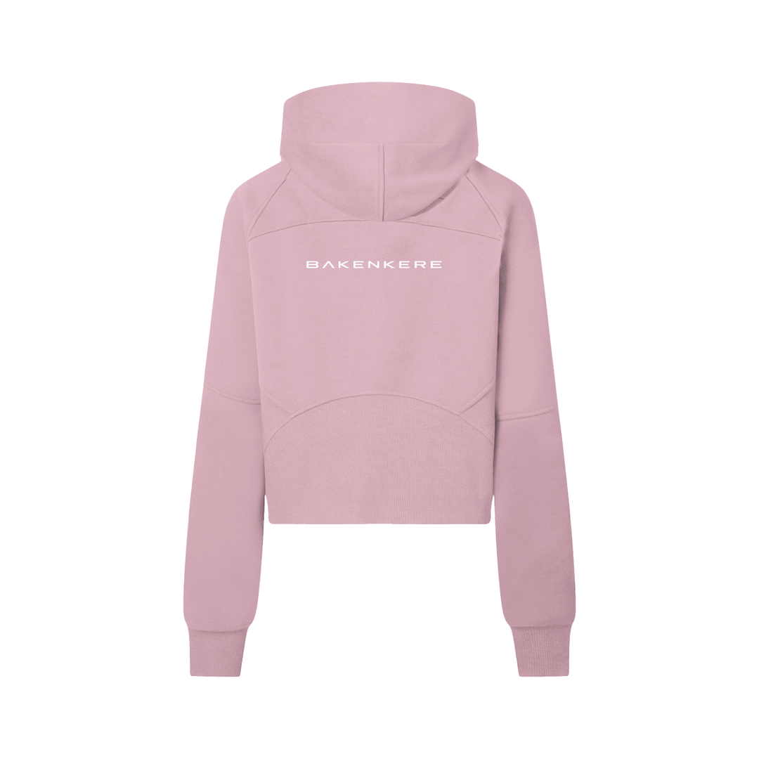 Sudadera Crop Media Cremallera Mujer
