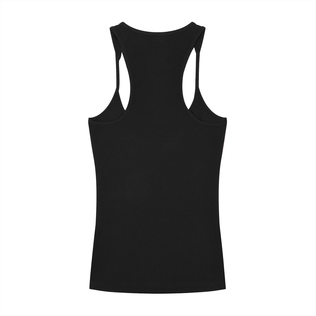 Top Racerback Acanalado Ajustado Mujer