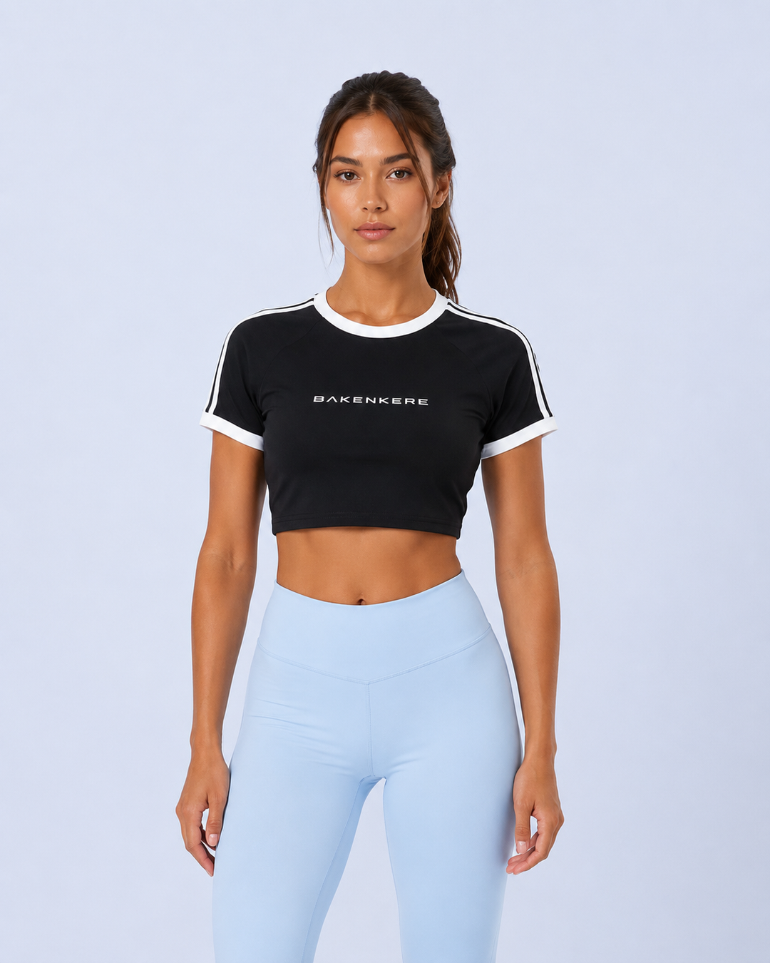 Top Crop Raglán Mujer