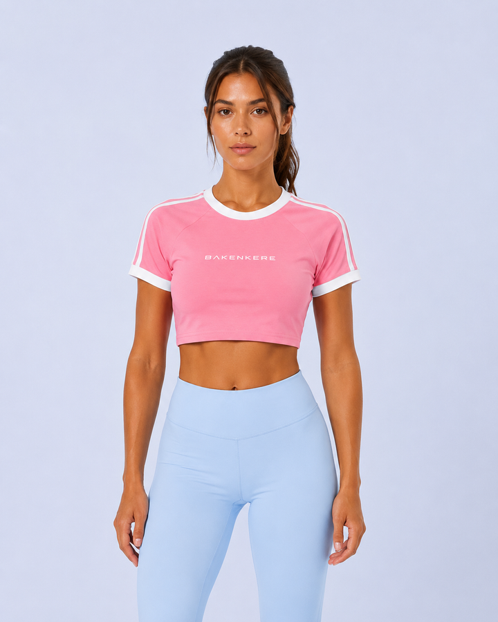 Top Crop Raglán Mujer