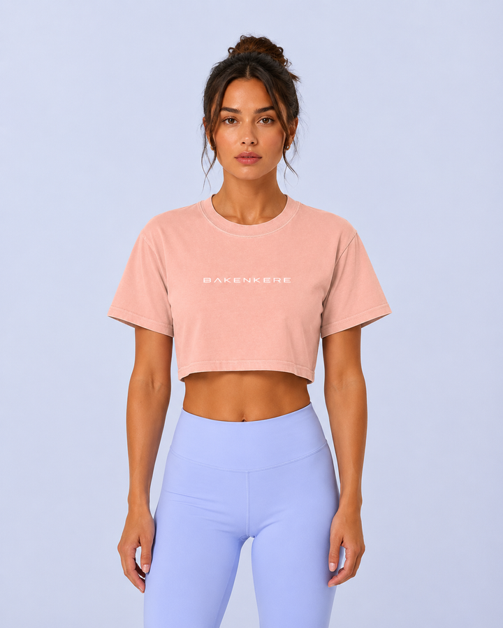 Top Crop Efecto Lavado Mujer