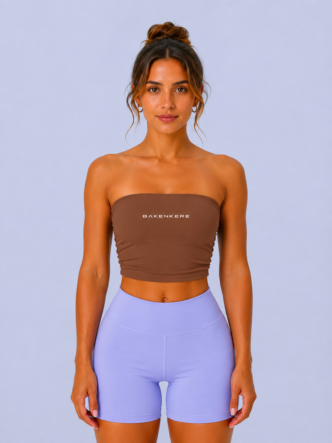 Top Bandeau Fruncido Mujer