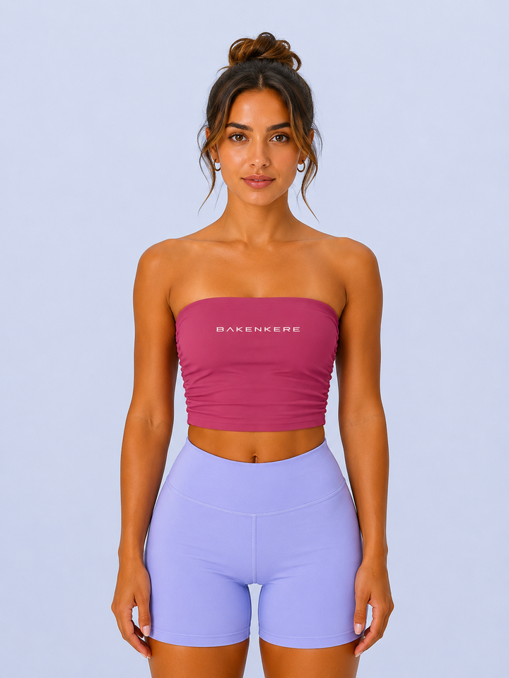 Top Bandeau Fruncido Mujer