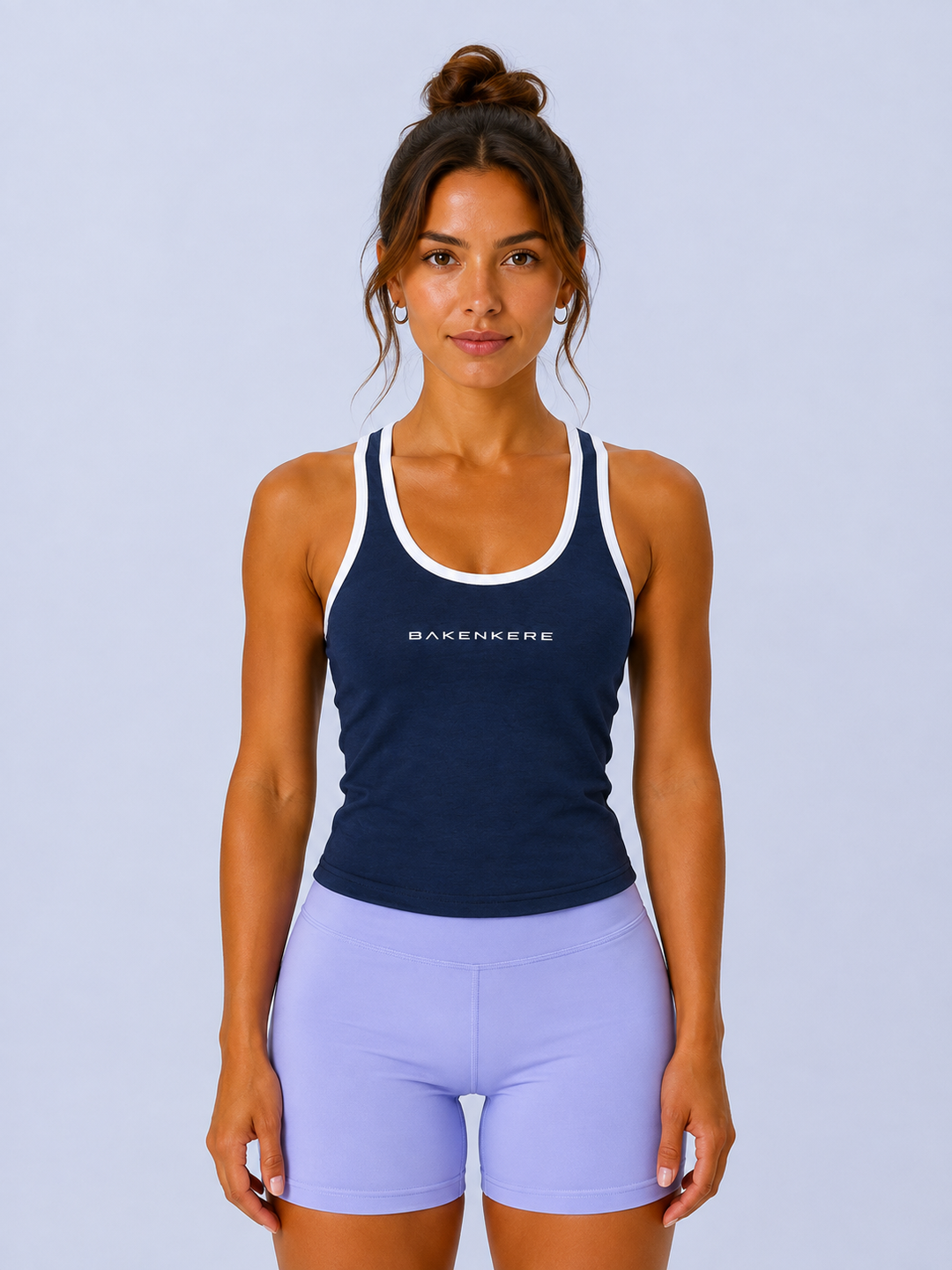 Top Crop Bicolor de Tirantes Mujer