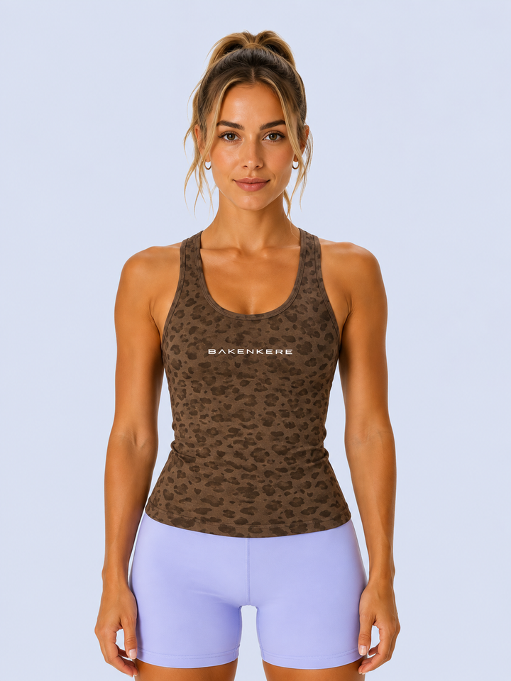 Top de Tirantes Leopardo Mujer