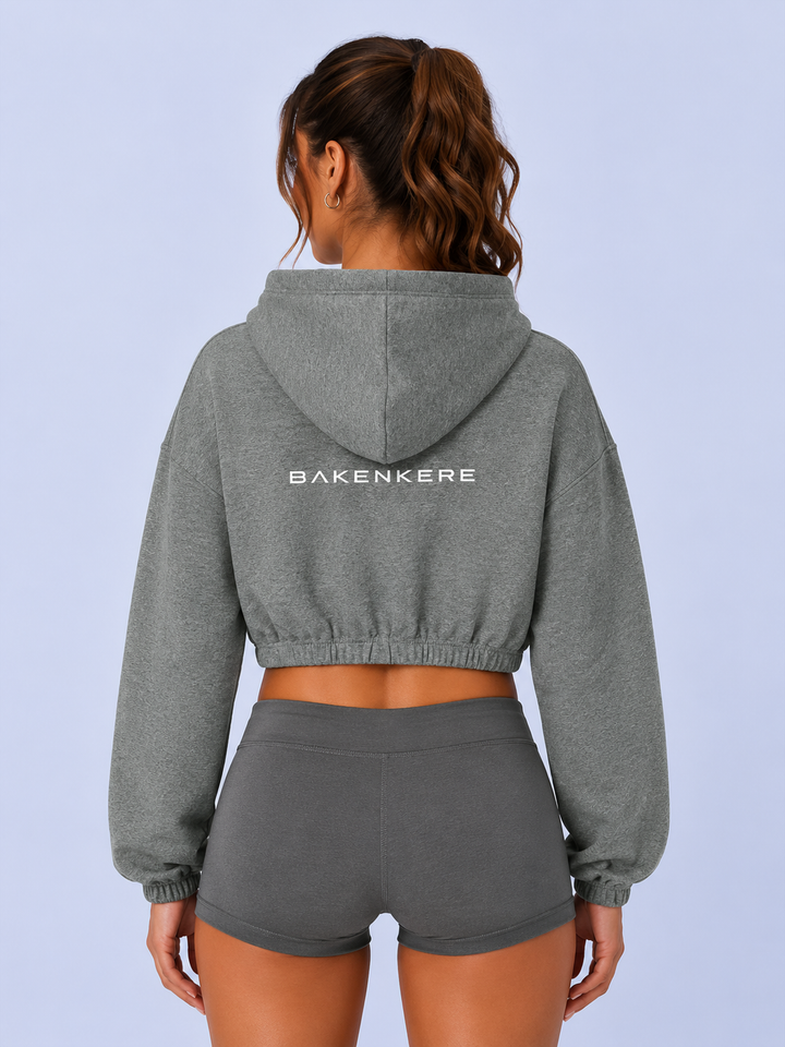 Sudadera Boxy Mujer con Cremallera 1/4