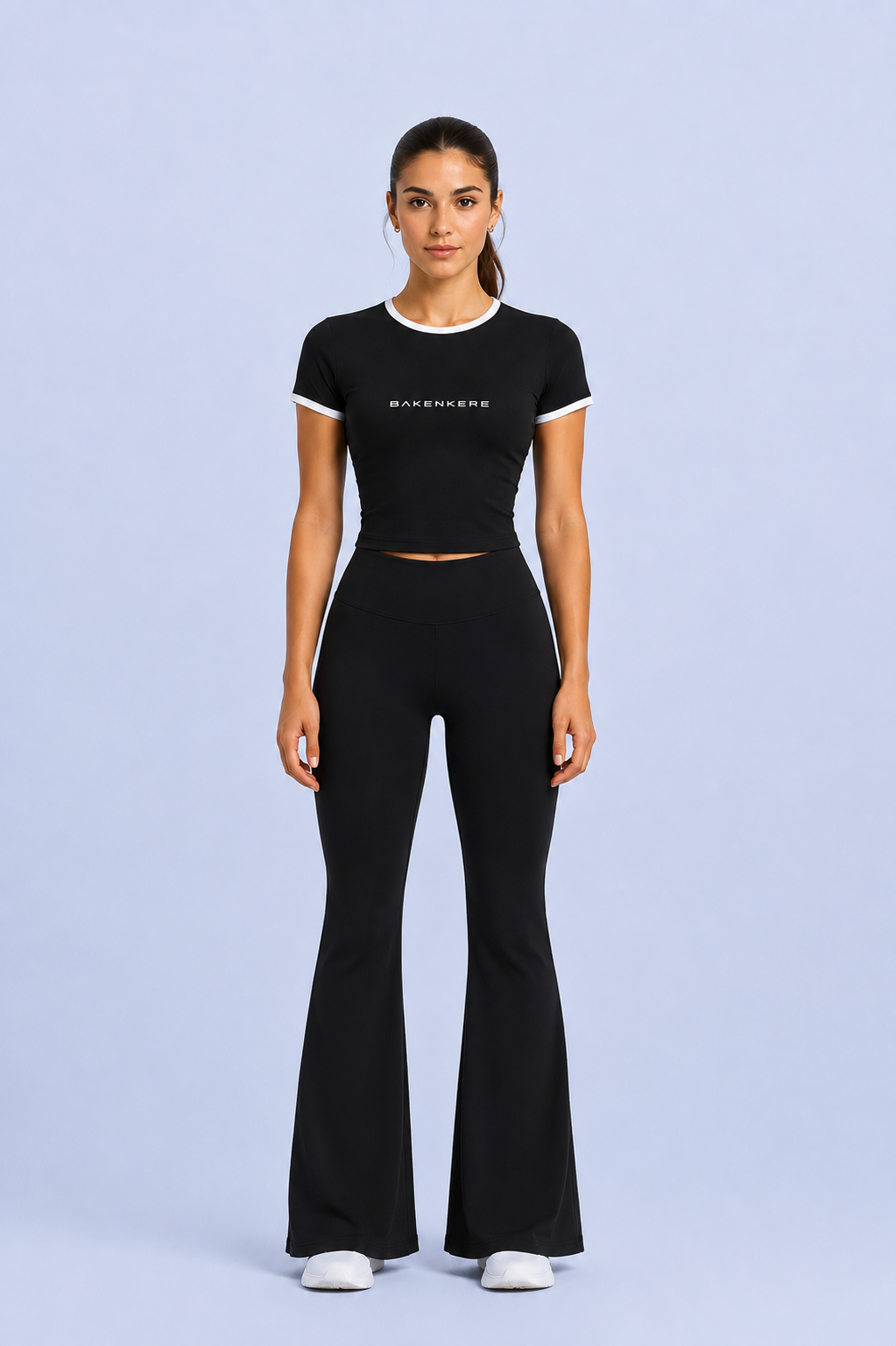 Top Crop Bicolor Mujer