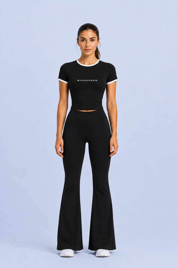 Top Crop Bicolor Mujer