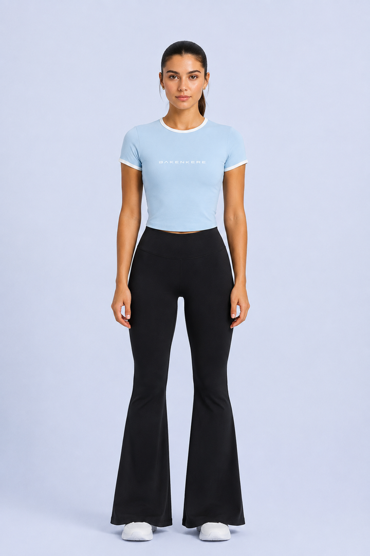 Top Crop Bicolor Mujer