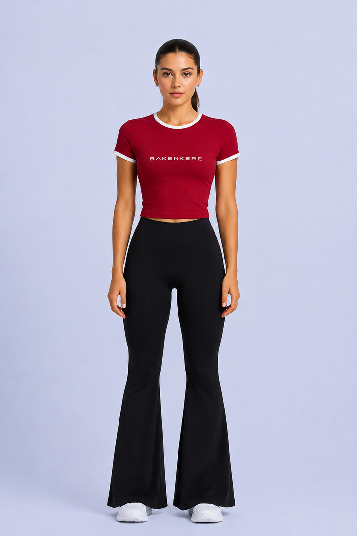 Top Crop Bicolor Mujer