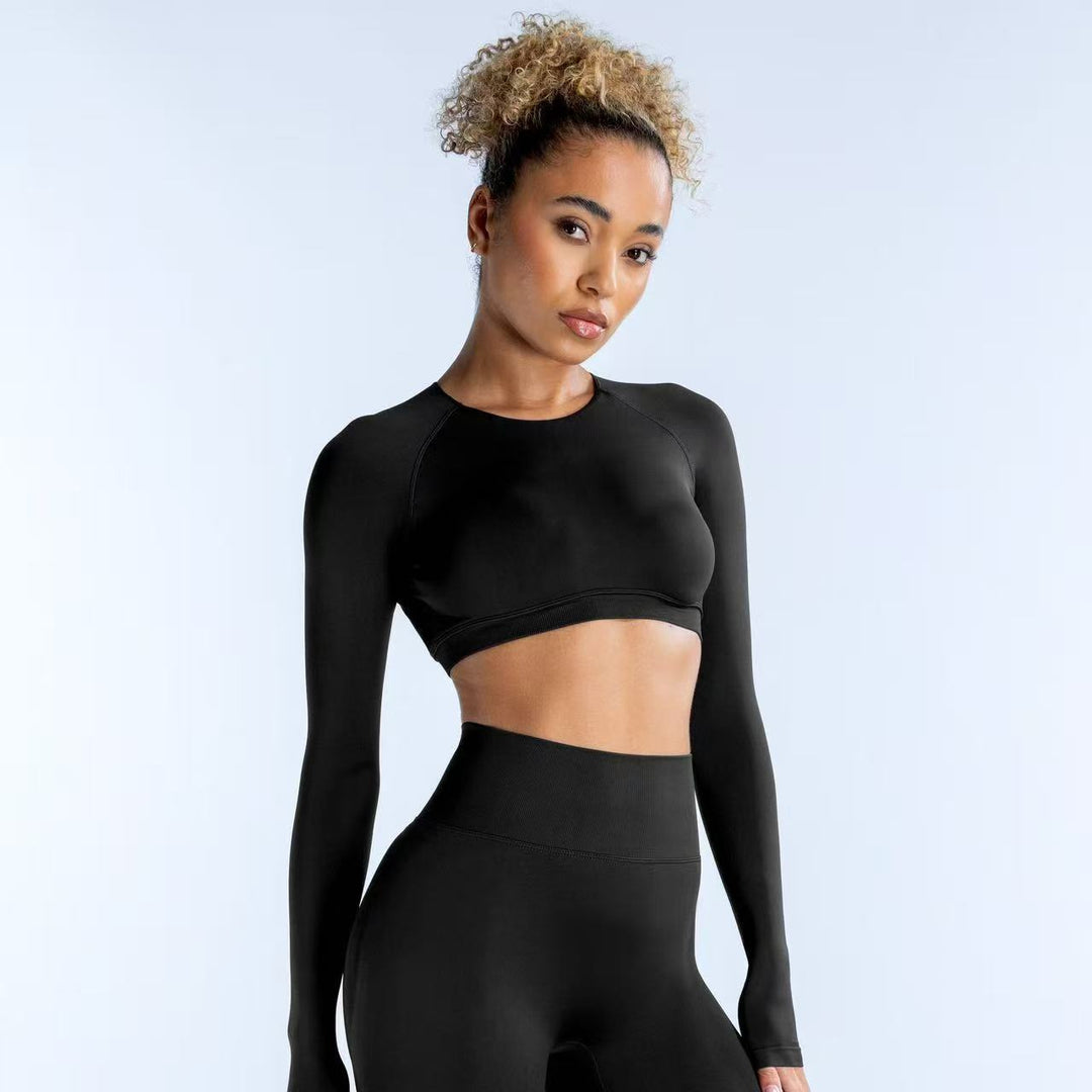 TENTACION LONG SLEEVE CROP TOP