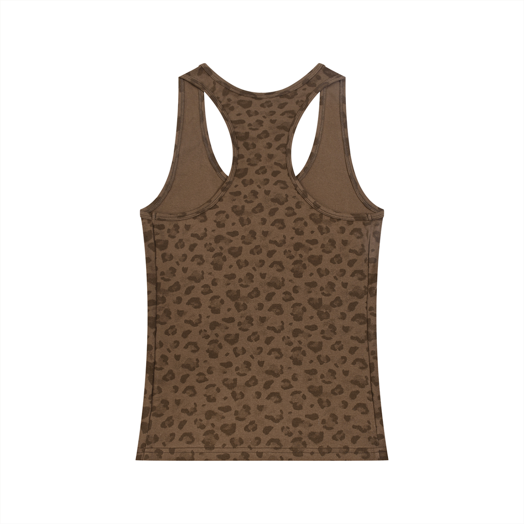 Top de Tirantes Leopardo Mujer