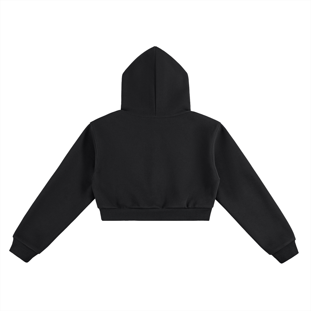 Sudadera Crop Básica Mujer
