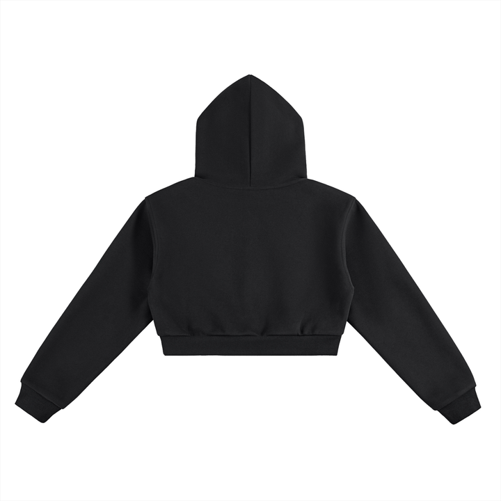 Sudadera Crop Básica Mujer