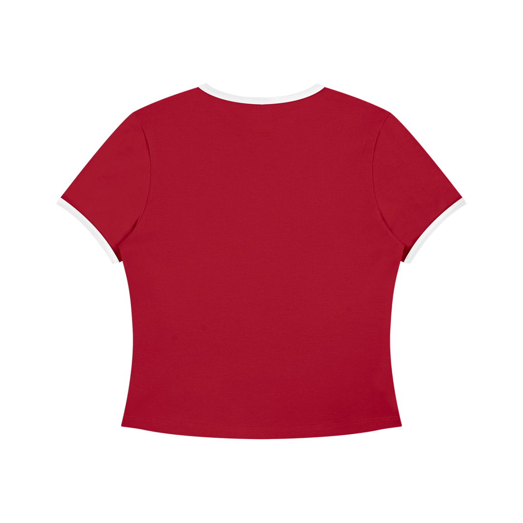 Top Crop Bicolor Mujer