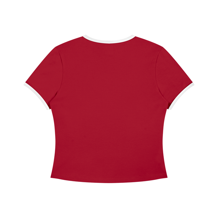 Top Crop Bicolor Mujer