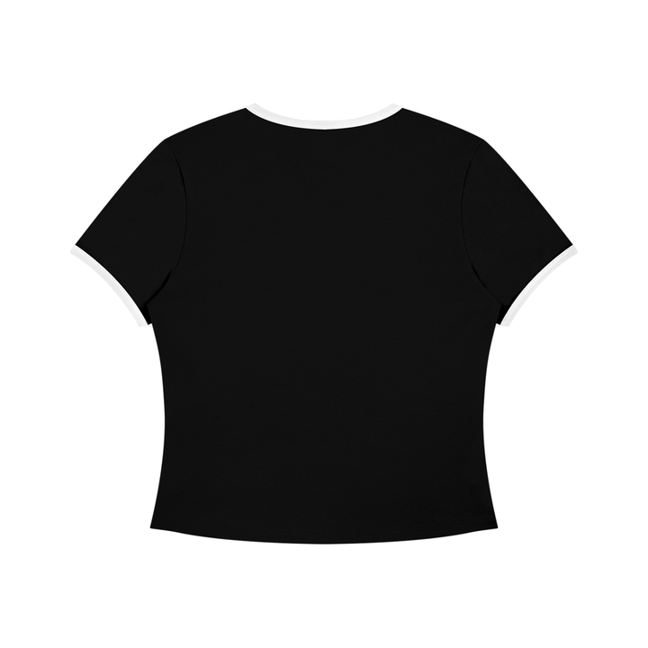 Top Crop Bicolor Mujer